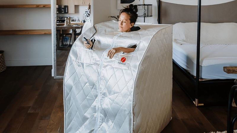 Pop up this unit in five minutes to sauna bathe anywhere!